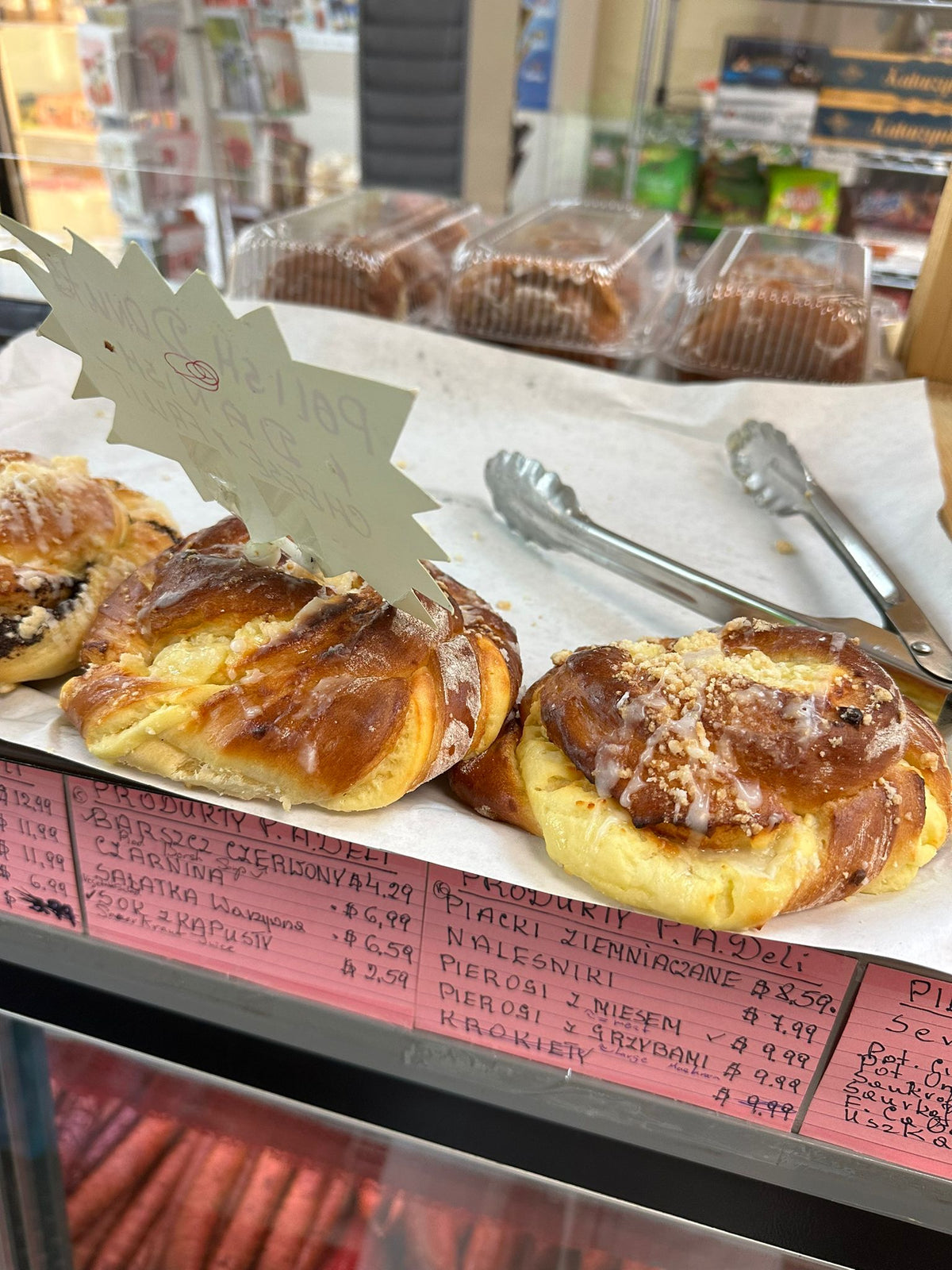 Fresh pastries at Polish American Deli