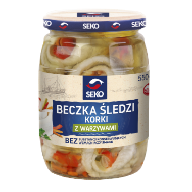SEKO BECZKA SLEDZI KORKI Z WARZYWAMI