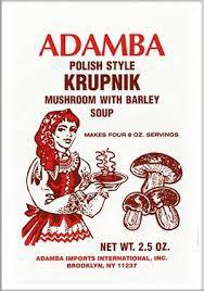 Adamba Polish style Krupnik Mushroom with Barley Soup
