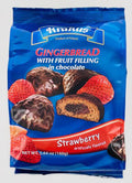 Krakus gingerbread w fruit filling in chocolate filling raspberry
