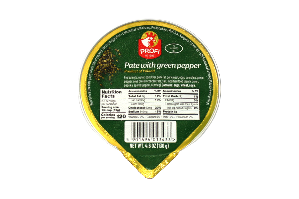 Pate w/green peppers