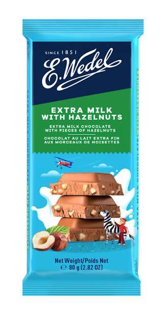 E. Wedel Czekol Mleczna z Orzechami Laskowymi -  Milk Choc w Hazelnut