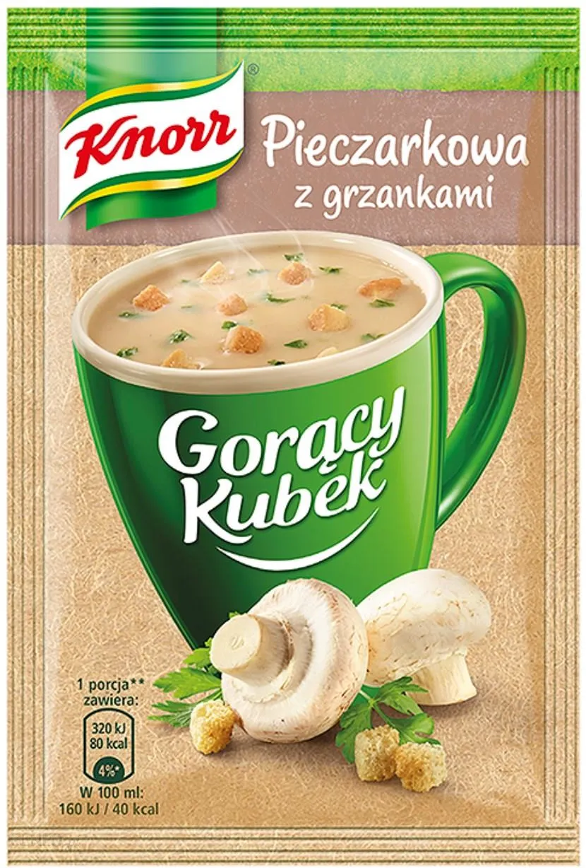 Knorr Pieczarkowa z grzankami