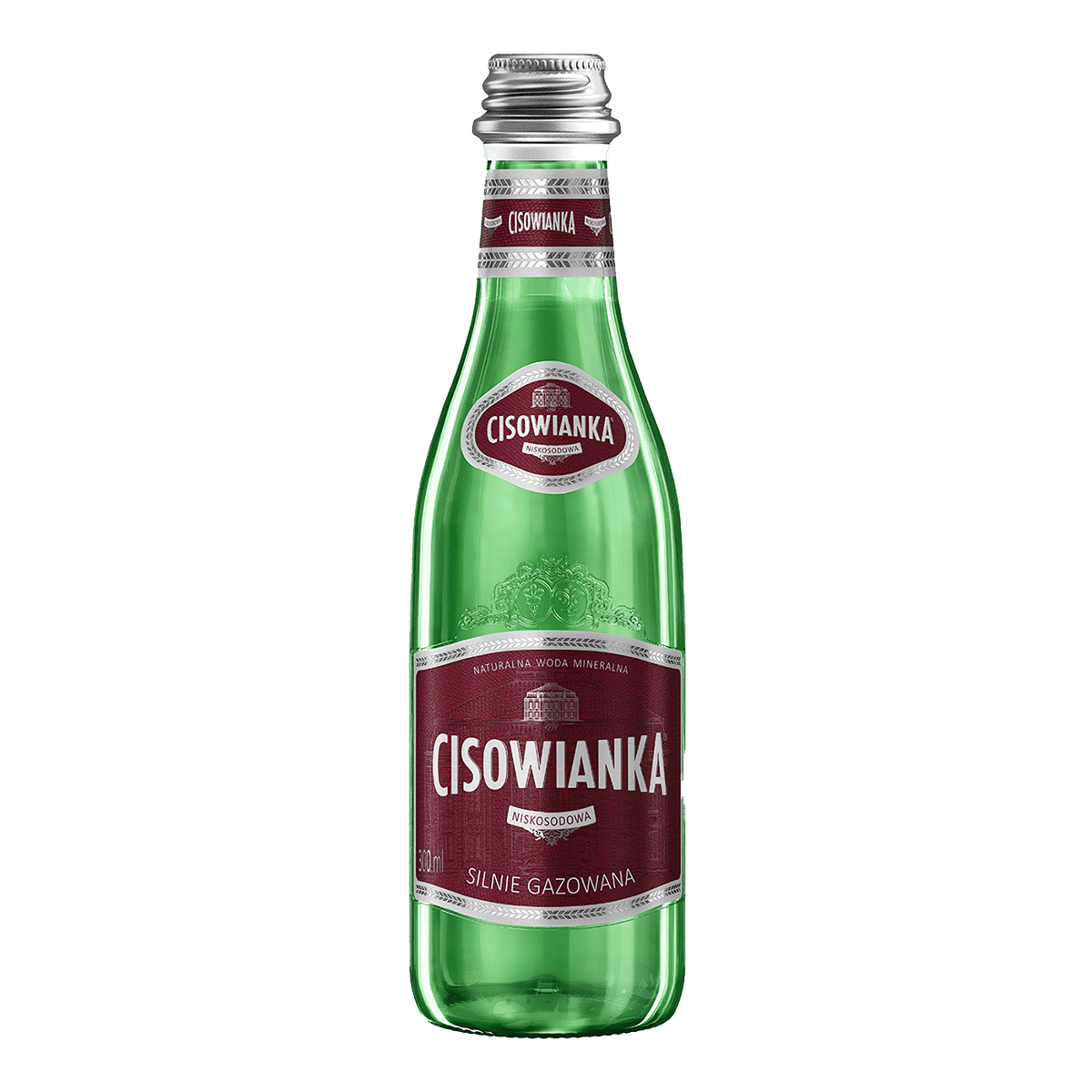 Cisowianka 'Silnie' Gazowana (Strongly Carbonated Water) 12/700ml glass