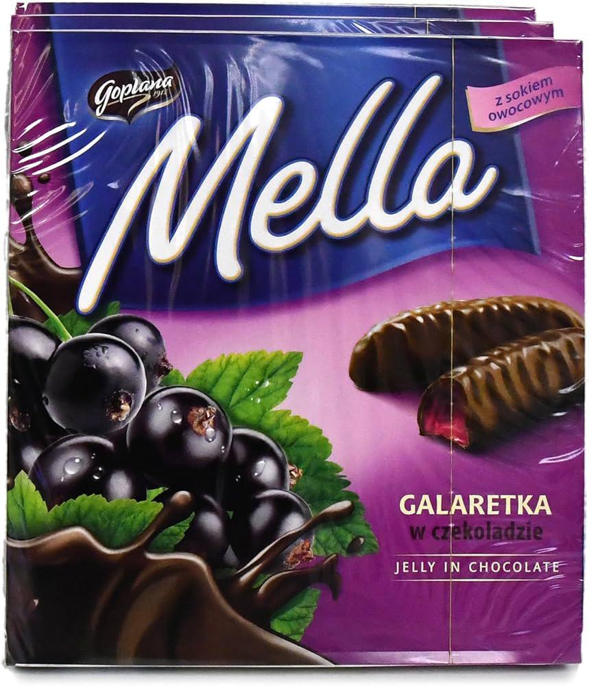 Goplana Mella Blackcurrant Jello in Chocolate 190g