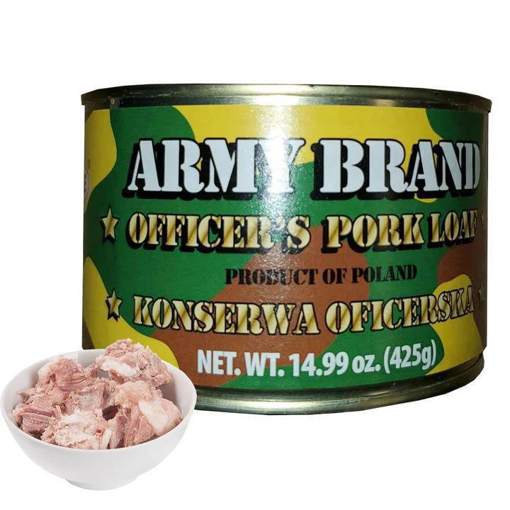 Square Konserwa Oficerska Army brand officer pork loaf