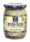 Seko Beczka Sledzi z Porem i Szczypiork. (Herring Fillets w/ Leek&Scallion) 6/550g sloik