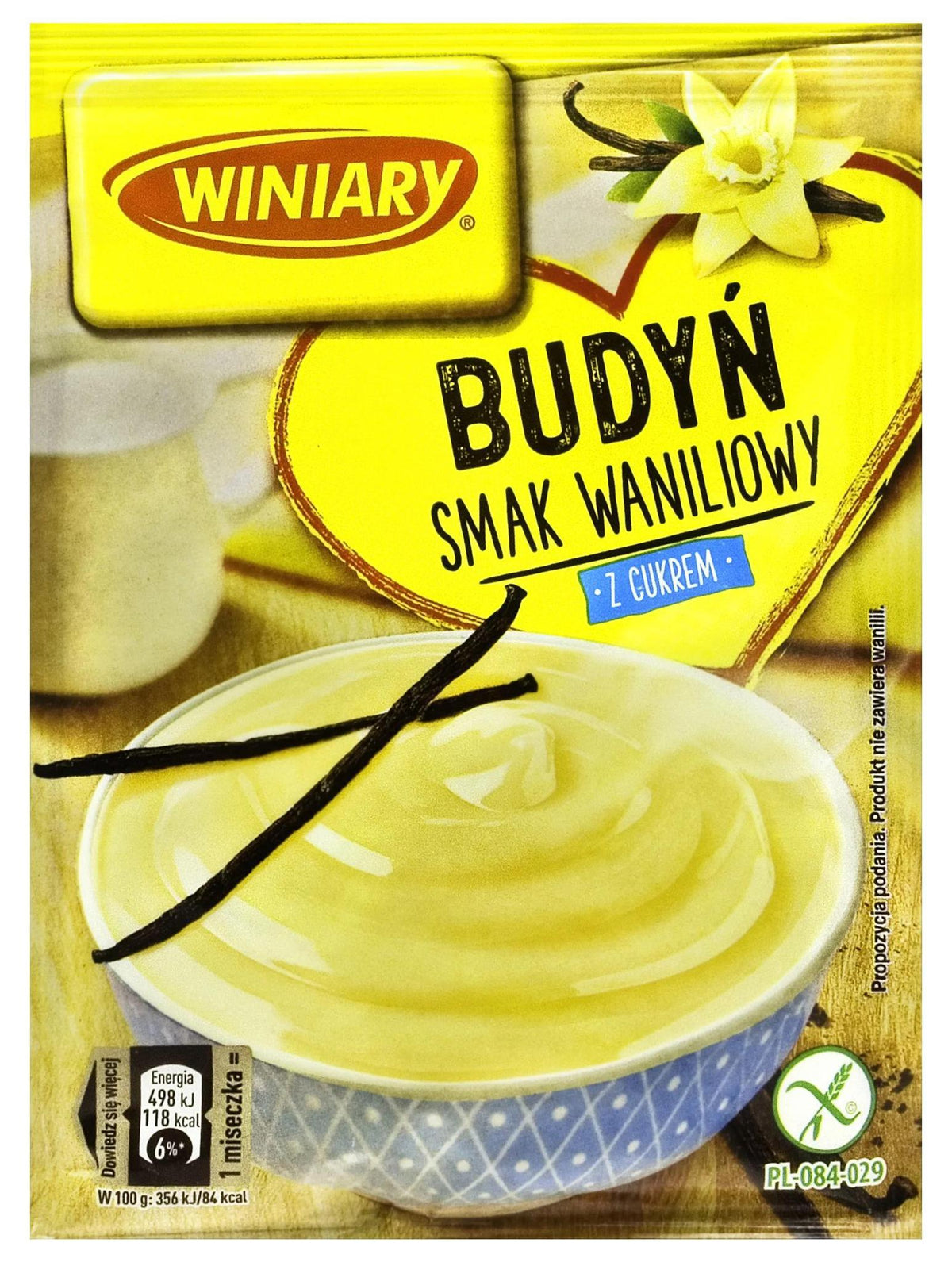 Winiary Budyn Waniliowy  Vanilla w/sugar pudding mix