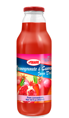 Square Pomegranate & Carrot Juice 532ml