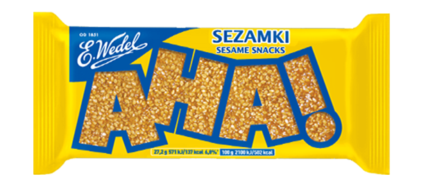 Wedel Aha Sezamki - Sesame & Honey Bar 27g
