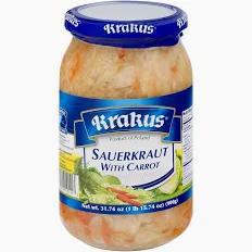 Krakus Kapusta Kwaszona z marchewka Sauerkraut w carrots