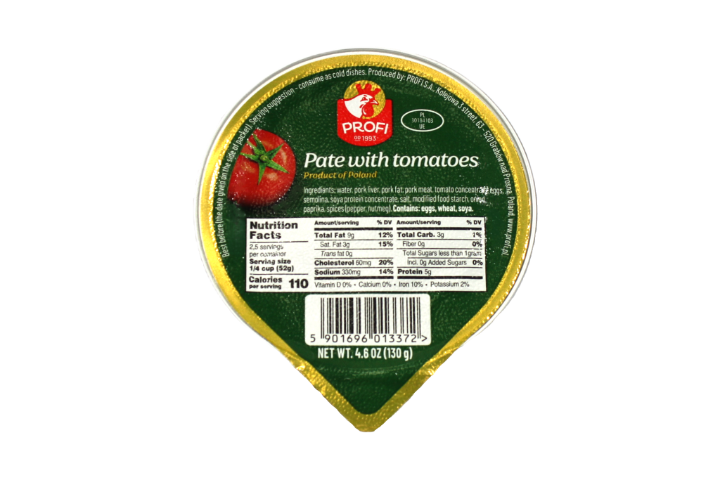 Pate with tomatoes