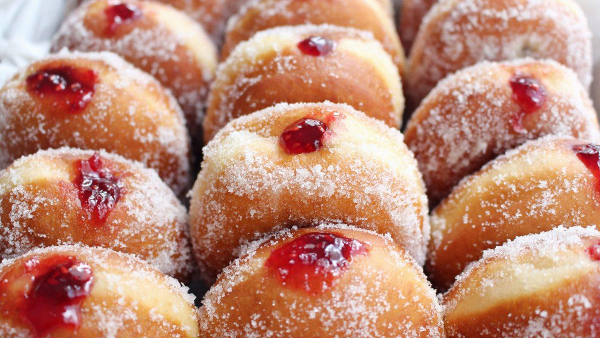 Raspberry Donuts
