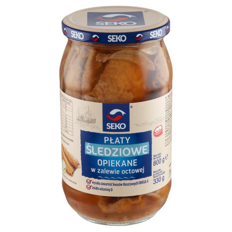 Seko Smazony Filet ze Sledzia w Zalewie Octowej ( Herring in Vinegar 28,22oz) 6/800g sloik