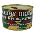 Square Kkonserwa Wojskowa Army brand Chopped pork pattie