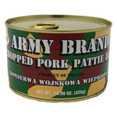 Square Kkonserwa Wojskowa Army brand Chopped pork pattie