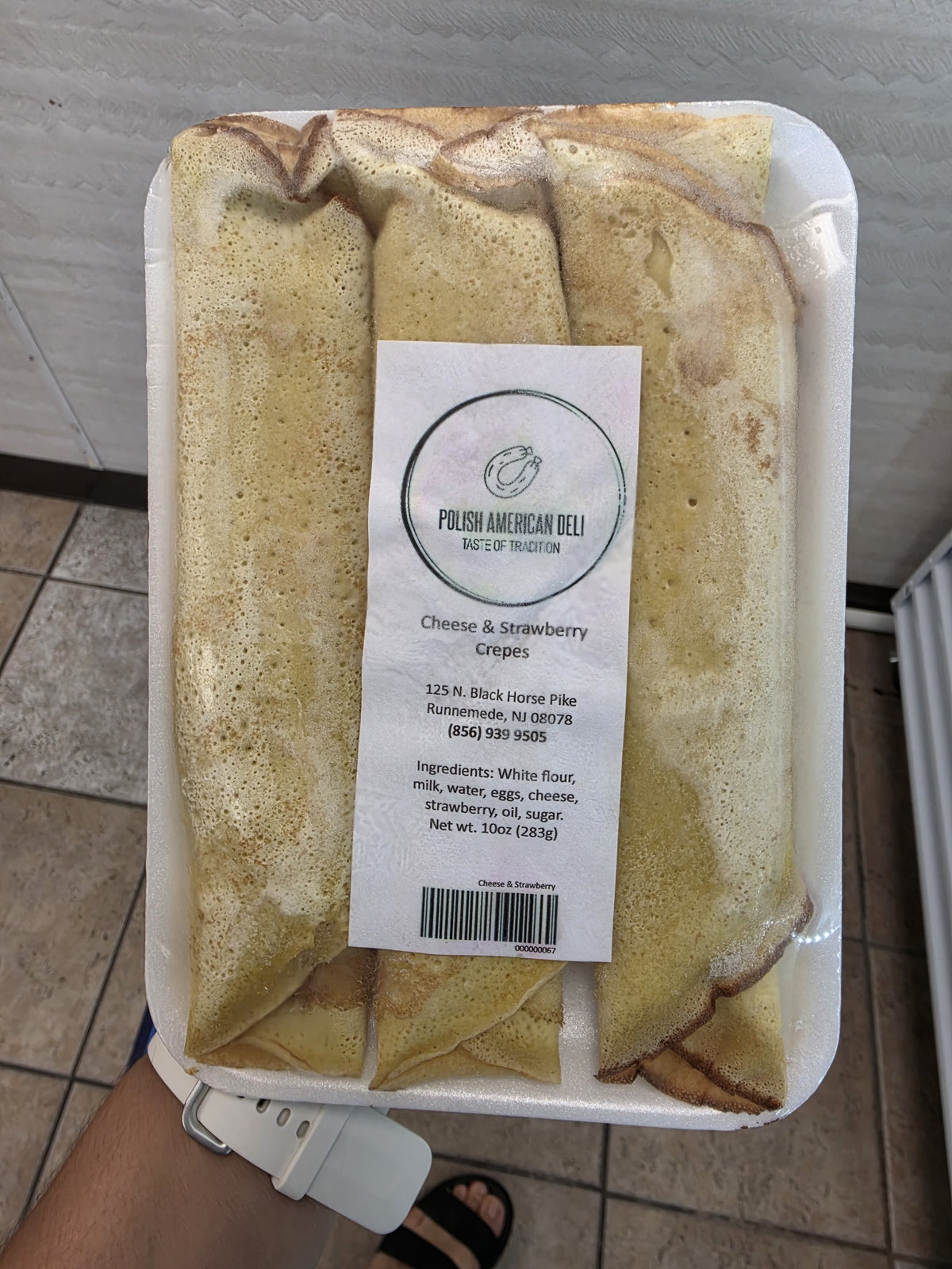 Cheese & Strawberry Crepes from Polish American Deli