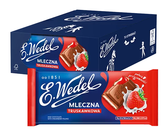 Wedel Mleczna Truskawkowa