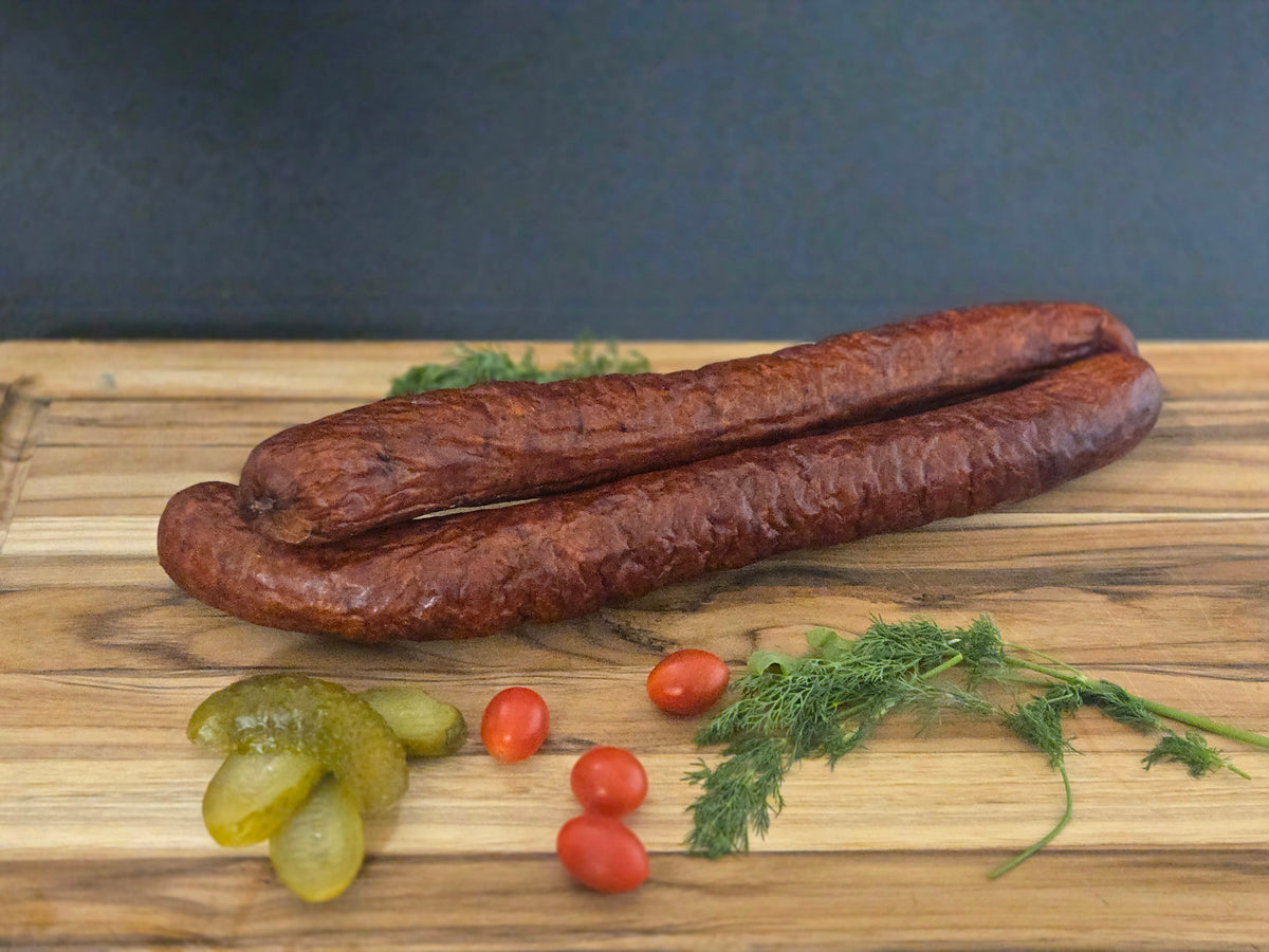 Double garlic kielbasa from Polish American Deli