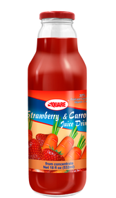Square Strawberry and carrot juice 18fl