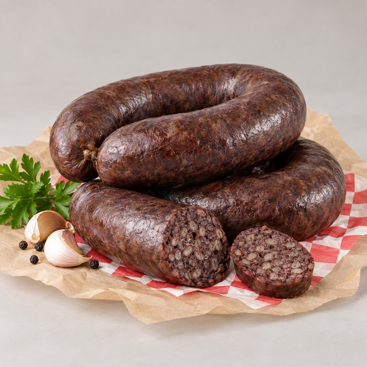 Kiszka (Kaszanka Barley Sausage)